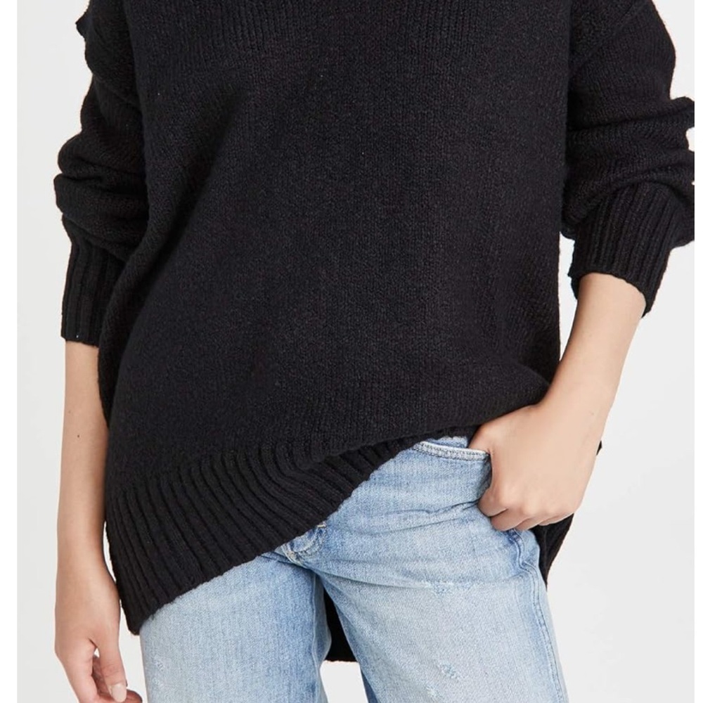 Free People Women’s Black Sweater Tunic XL
